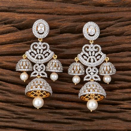 Cz Jhumki With 2 Tone Plating