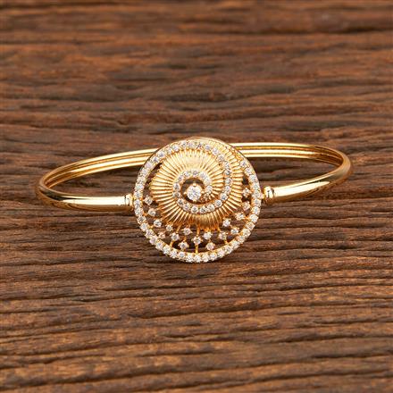 Cz Classic Kada With Gold Plating