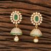 Cz South Indian Earring With Gold Plating
