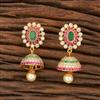 Cz South Indian Earring With Gold Plating