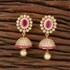 Cz South Indian Earring With Gold Plating