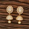 Cz South Indian Earring With Gold Plating