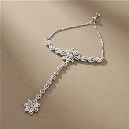 American Diamond Classic Hath Pan With Rhodium Plating