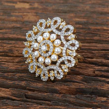 American Diamond Moti Ring