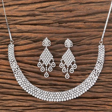 Cubic Zirconia Stiff Necklace