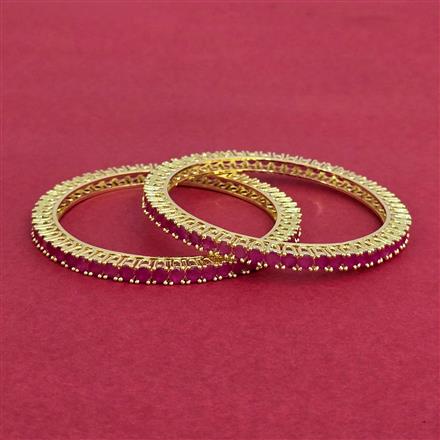 Cubic Zirconia Delicate Bangles With Gold Plating