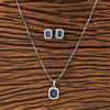 Cubic Zirconia Delicate Pendant Set With Rhodium Plating