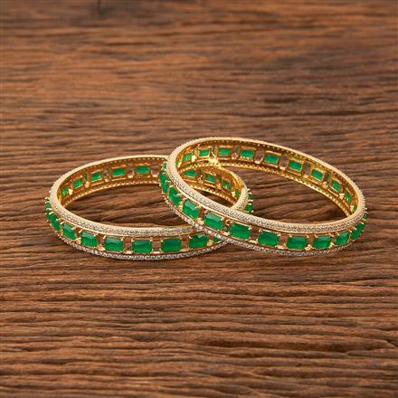 Cubic Zirconia Classic Bangles With Gold Plating