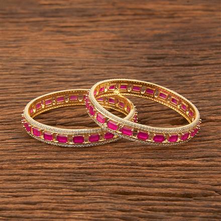 Cubic Zirconia Classic Bangles With Gold Plating