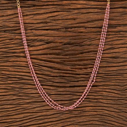 Cz 3 Line Necklace With Gold Plating
