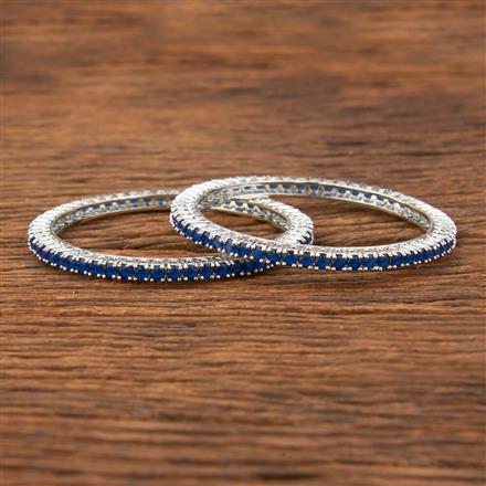 American Diamond Delicate Bangles With Rhodium Plating