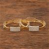 American Diamond Classic Bangles With 2 Tone Plating