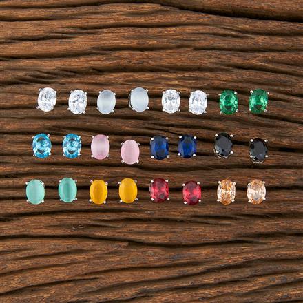 American Diamond Delicate Tops With Rhodium Plating