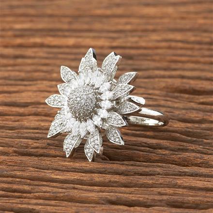 American Diamond Adjustable Ring