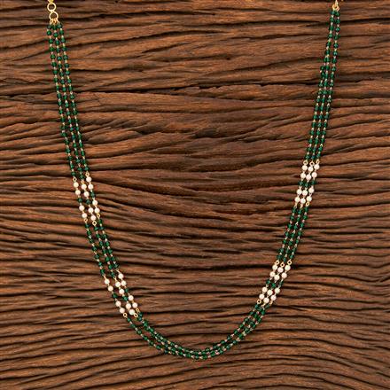 American Diamond 3 Line Necklace With Gold Plating