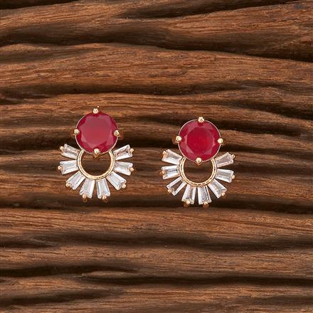 Cubic Zirconia Delicate Tops With Gold Plating