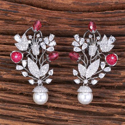 Cubic Zirconia Classic Earring With Black Plating