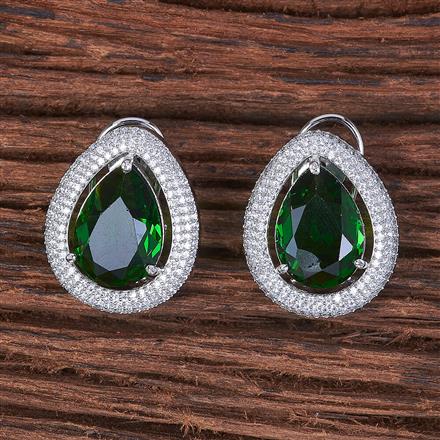 Cubic Zirconia Classic Tops With Rhodium Plating