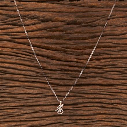 Cubic Zirconia Temple Chain Pendant