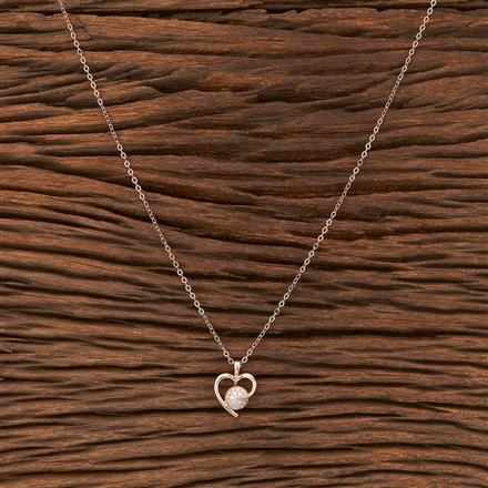 Cubic Zirconia Delicate Chain Pendant