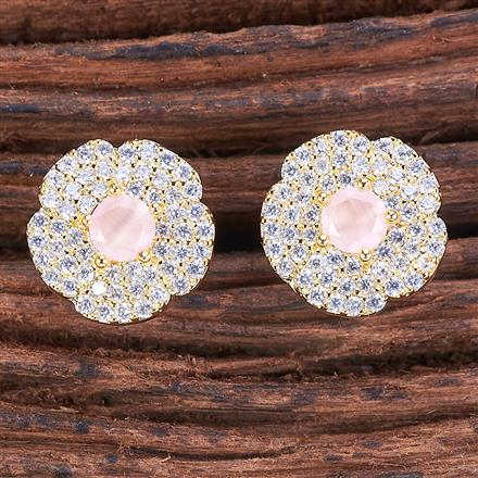 Cubic Zirconia Delicate Tops With Gold Plating