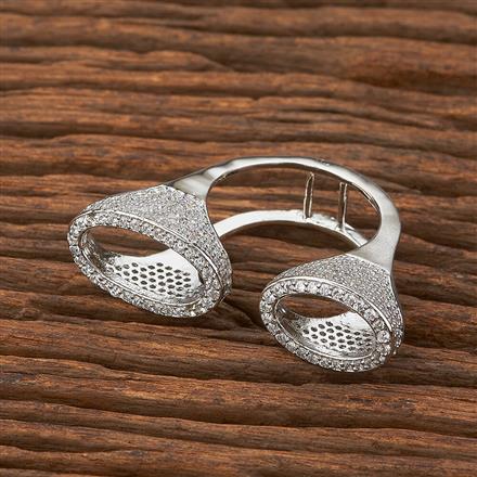 Cubic Zirconia Adjustable Ring