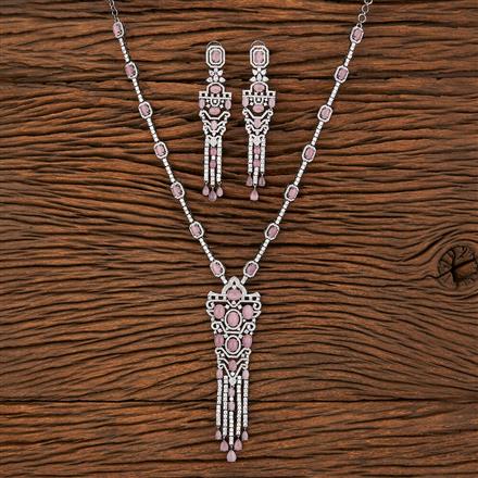 Cubic Zirconia Classic Necklace With Black Plating