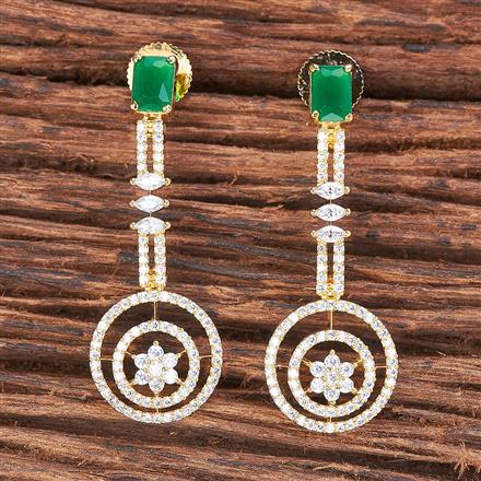 Cubic Zirconia Classic Earring With Gold Plating