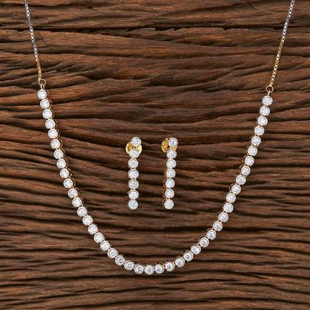 American Diamond Solitaire Necklace