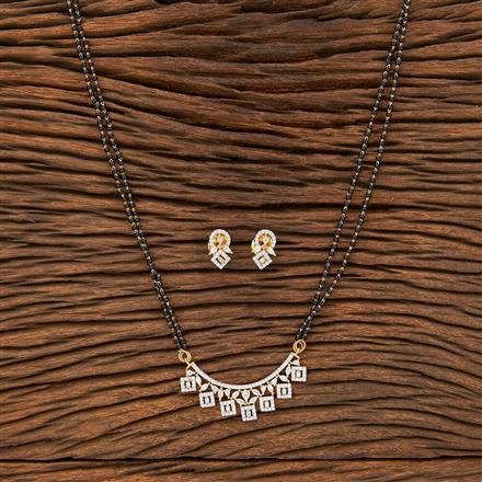 Cz Classic Mangalsutra With 2 Tone Plating