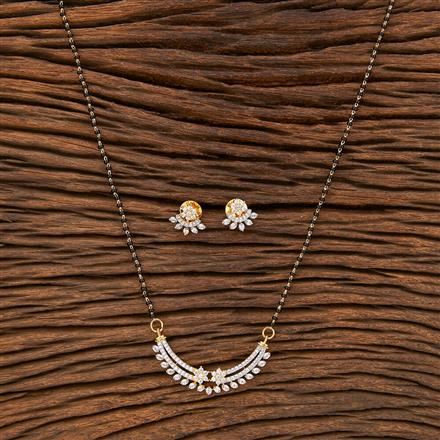 Cz Delicate Mangalsutra With 2 Tone Plating