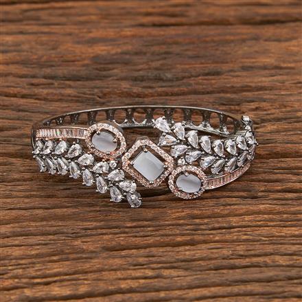 Cz Kada With Black Rose Plating