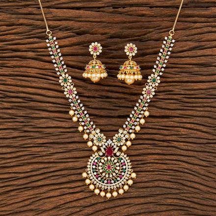 Cz Classic Necklace With Gold Plating