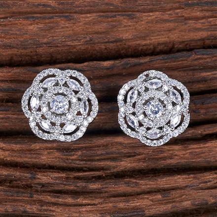 Cz Delicate Tops With Rhodium Plating
