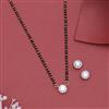 American Diamond Delicate Mangalsutra with 2 Tone Plating