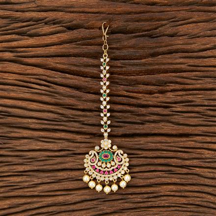 Cz Classic Tikka With Gold Plating