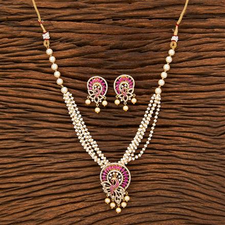 Cubic Zirconia Classic mala necklace With Gold Plating