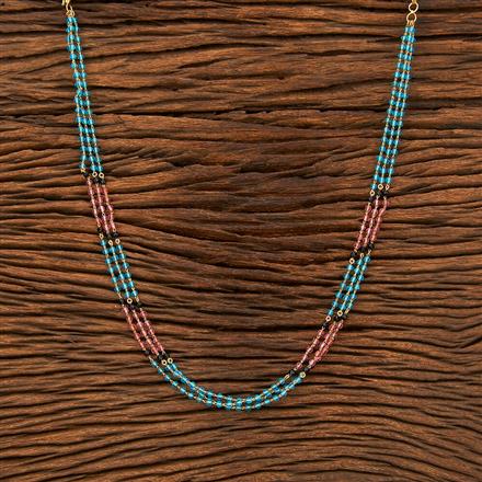 Cubic Zirconia 3 Line Necklace With Gold Plating