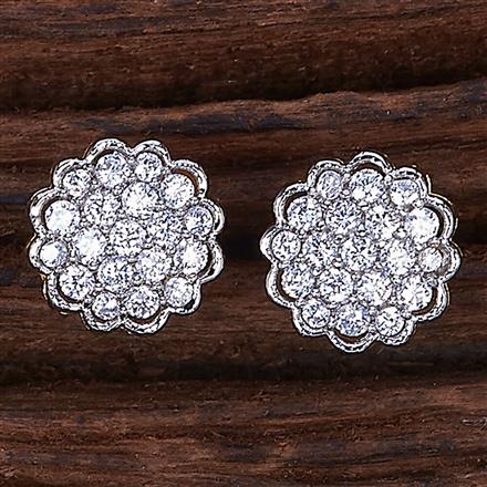 Cubic Zirconia Delicate Tops With 2 Tone Plating