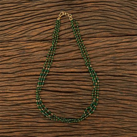 Cz 3 Line Necklace With Gold Plating