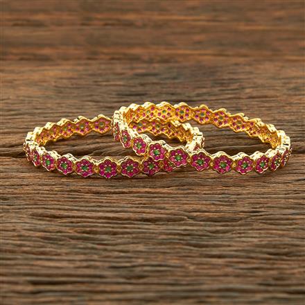 Cubic Zirconia Classic Bangles With Gold Plating