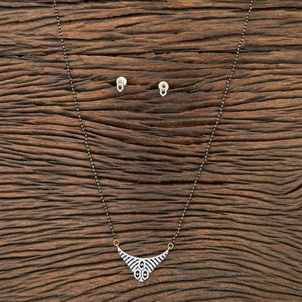 Cz Tanmaniya Mangalsutra With 2 Tone Plating