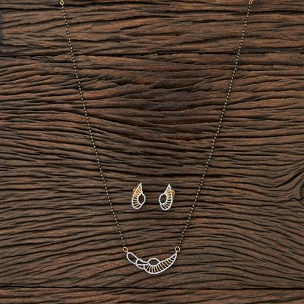 Cz Classic Mangalsutra With 2 Tone Plating