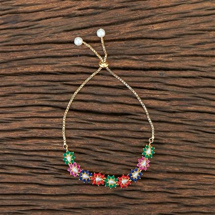 Cz Classic Bracelet With Gold Plating