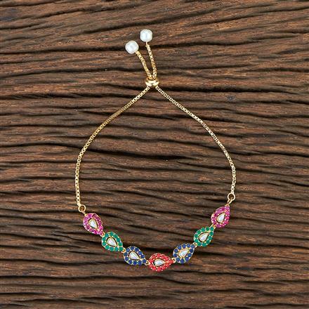 Cz Classic Bracelet With Gold Plating