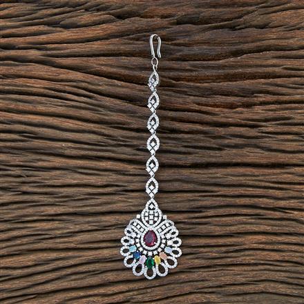 Cz Classic Tikka With Rhodium Plating