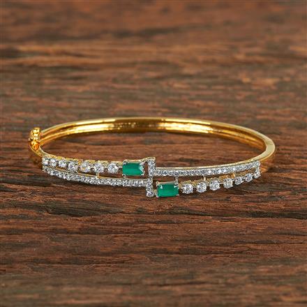 Cz Delicate Kada With 2 Tone Plating