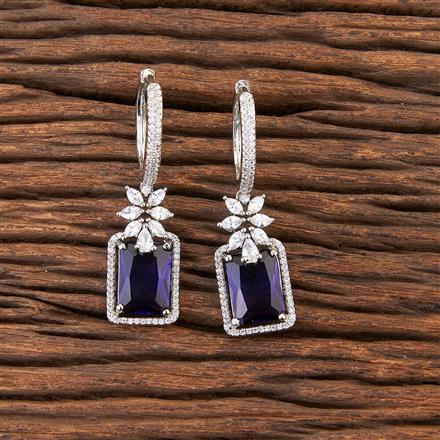 Cubic Zirconia Classic Bali With Rhodium Plating