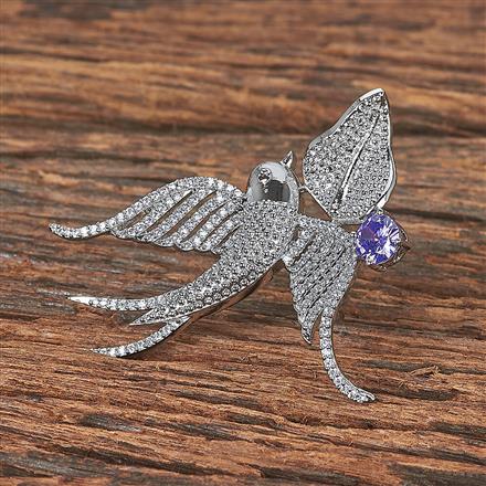 Cz Adjustable Ring With Rhodium Plating