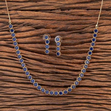 Cz Delicate Necklace With Gold Plating